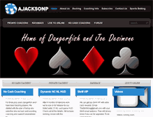 Tablet Screenshot of ajacksonpoker.com